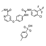 4-[4-[[4-Chloro-3-(trifluoromethyl)phenyl]carbamoylamino]phenoxy]-N-methyl-2-pyridinecarboxamide Tosylate