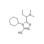 4-cyclohexyl-5-[1-(dimethylamino)propyl]-4H-1,2,4-triazole-3-thiol
