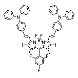 3,7-Bis[(E)-4-(diphenylamino)styryl]-5,5-difluoro-2,8-diiodo-1,9-dimethyl-10-(2,4,6-trifluorophenyl)-5H-dipyrrolo[1,2-c:2’,1’-f][1,3,2]diazaborinin-4-ium-5-uide