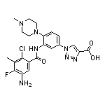 1-[3-(5-Amino-2-chloro-4-fluoro-3-methylbenzamido)-4-(4-methyl-1-piperazinyl)phenyl]-1H-1,2,3-triazole-4-carboxylic Acid