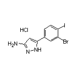 3-Amino-5-(3-bromo-4-iodophenyl)pyrazole Hydrochloride
