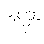 3-(5-Chloro-2-methoxy-3-nitrophenyl)-5-(methylthio)-1H-1,2,4-triazole