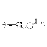 1-Boc-4-[[4-[(trimethylsilyl)ethynyl]-1-pyrazolyl]methyl]piperidine